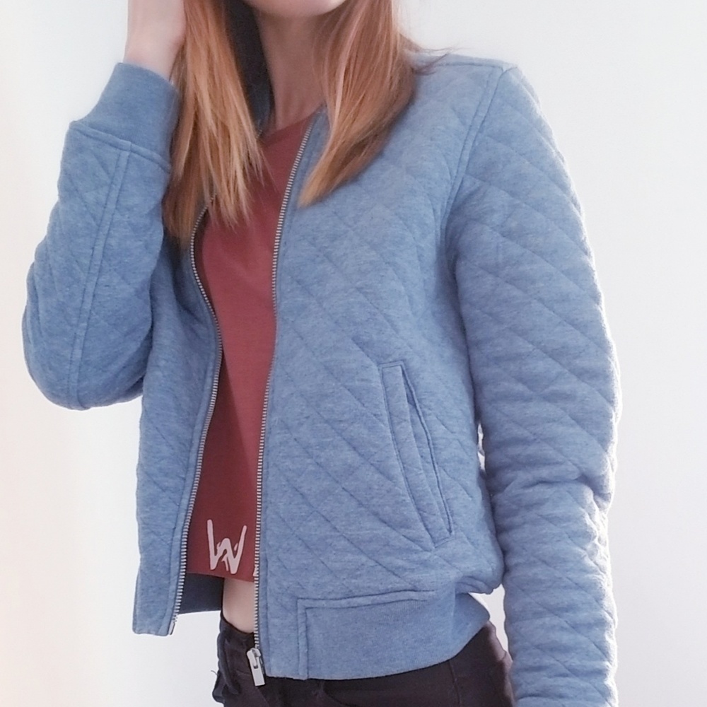 GAP Full Zip Quilted Bomber Jacket